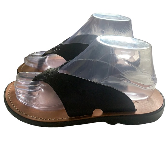 MUNRO SPORT Women’s Black Leather Thong Sculpted Collection Size 7 - Picture 6 of 13